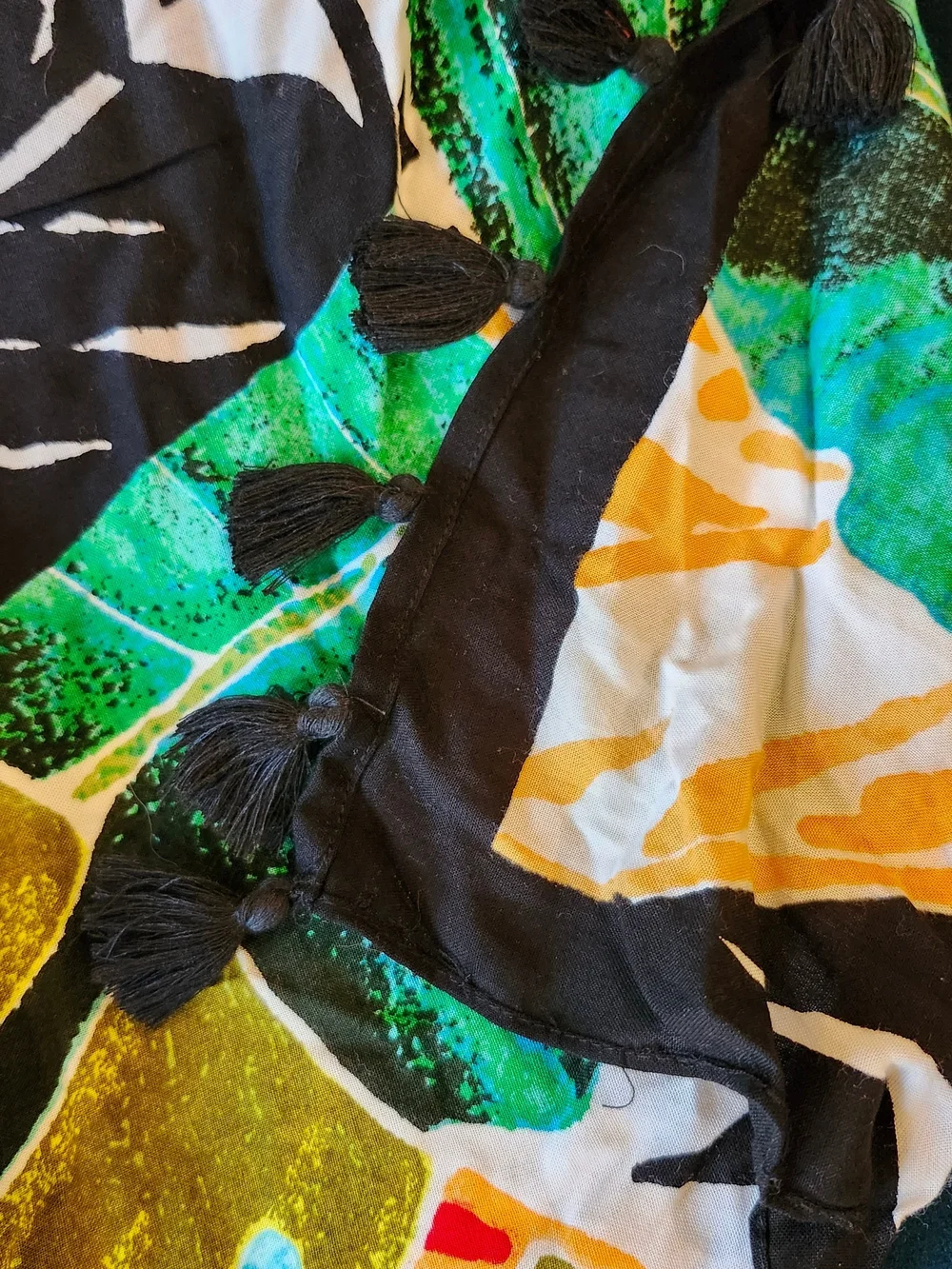 Chico's Multicolor Tropical Floral Scarf